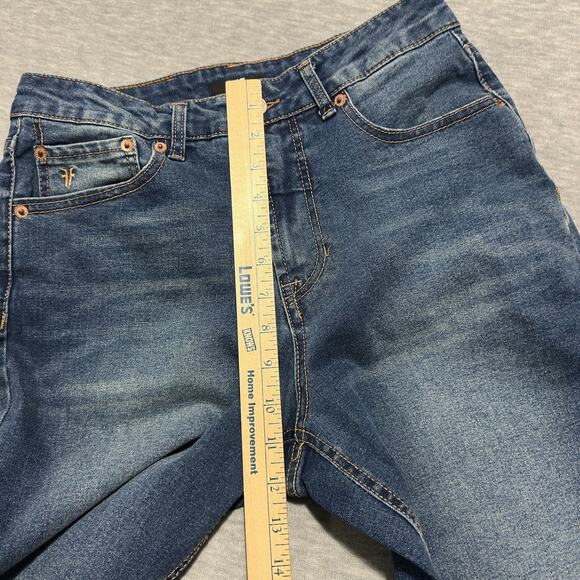 Frye Straight Leg Jeans Women’s Size 28x30 High Rise Medium Wash Stretch Denim - Picture 9 of 16